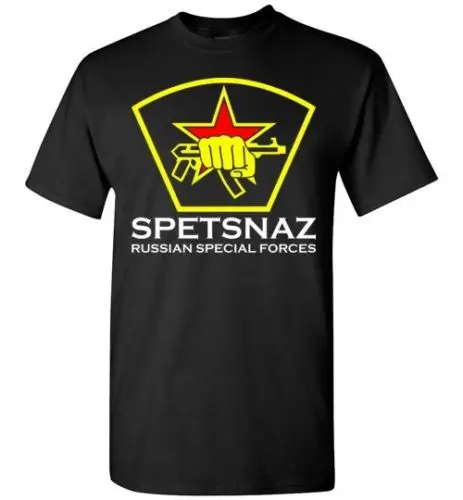 Spetsnaz логотип русские спецназ новые унисекс пользовательские печатные