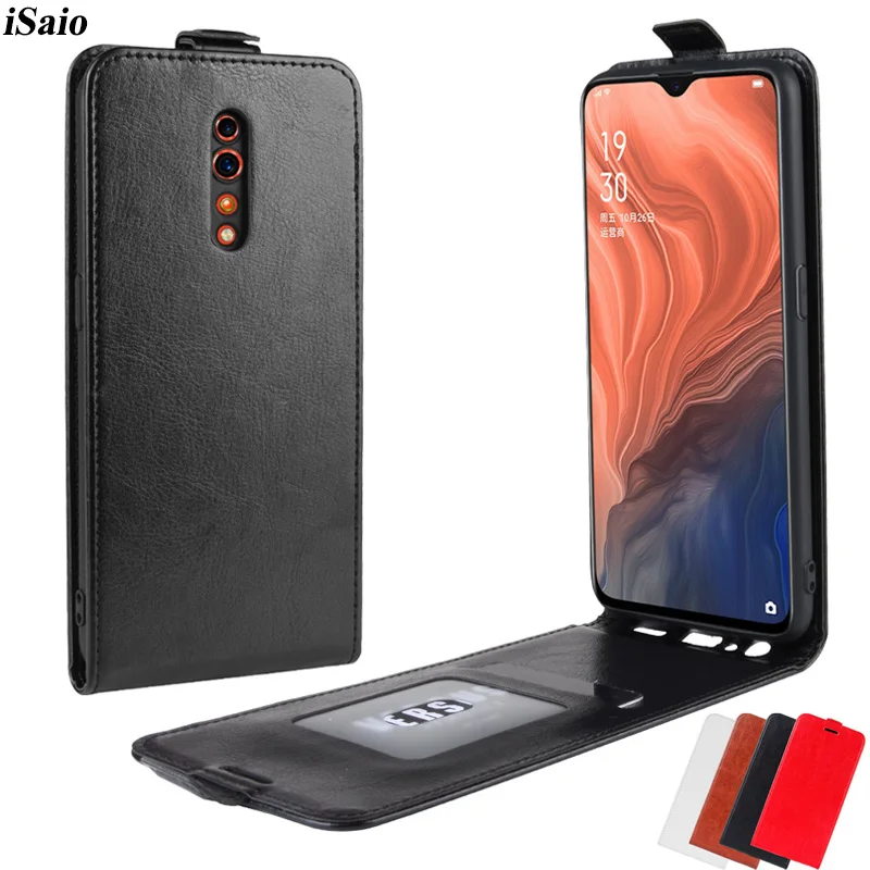 

Для OPPO Reno Z кожаный флип-чехол для OPPO Reno Z чехол для телефона задняя крышка из ТПУ 6,4 дюймов с держателями карт Fundas