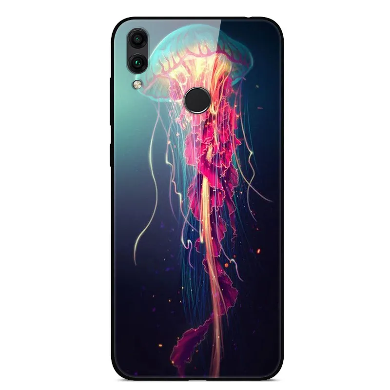 16 Tempered Glass Case For Huawei Honor 8C Case Hard PC Back Cover For Huawei Honor 8C Phone Cases Soft Bumper Coque on Honor8C 8 C - Цвет: 16