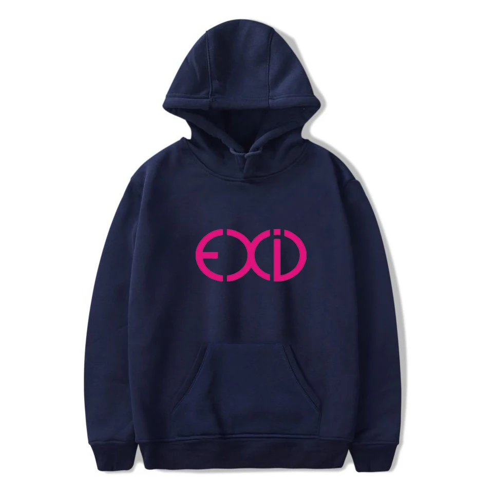 EXID толстовки с капюшоном осенний пуловер принтом длинным рукавом Свободные Kpop