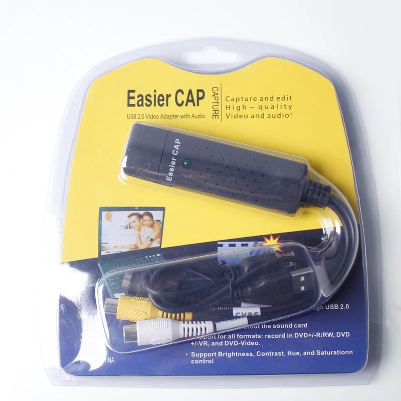 Адаптер видеозахвата ult best Easycap USB2.0 для ПК ноутбука USB 2 0 Карта ТВ тюнер VCR DVD AV RCA