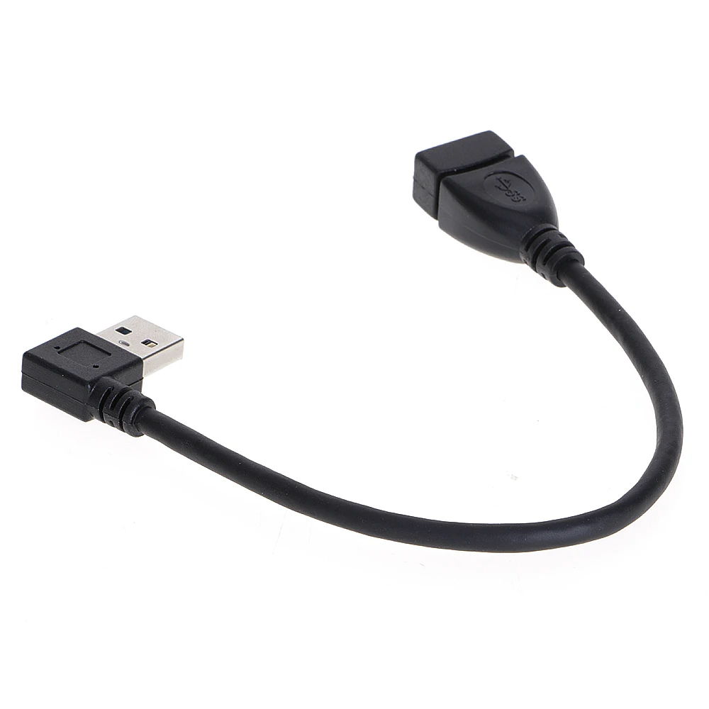 Удлинитель кабеля USB 3 0 штекер гнездо 90 углов вверх вниз правый левый шнур|3.0 cable|male