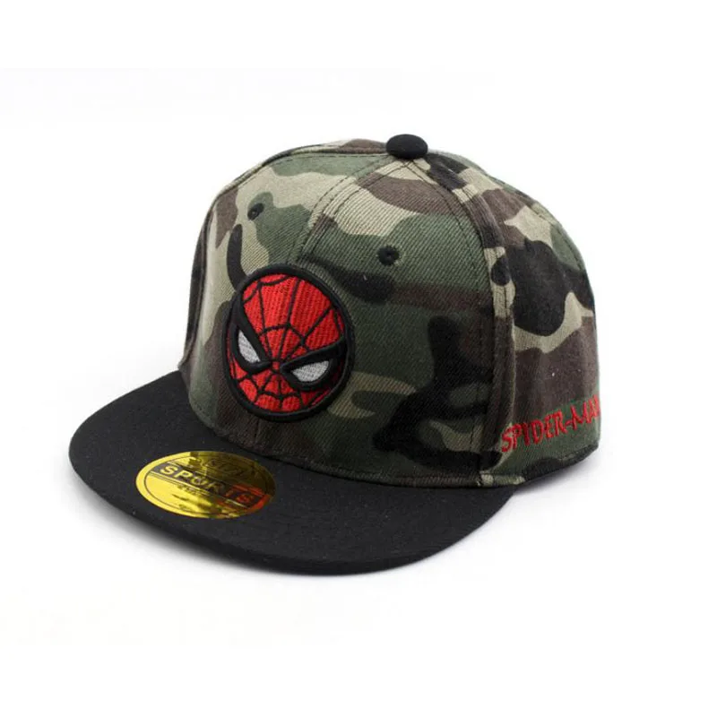 Spider(not mesh) 5 Doitbest/Летняя бейсбольная кепка в стиле хип-хоп для детей от 2 до 8 лет, капитан, Человек-паук, осенние детские солнцезащитные шляпы для мальчиков и девочек сетчатые бейсболки - Цвет: Spider(not mesh) 5