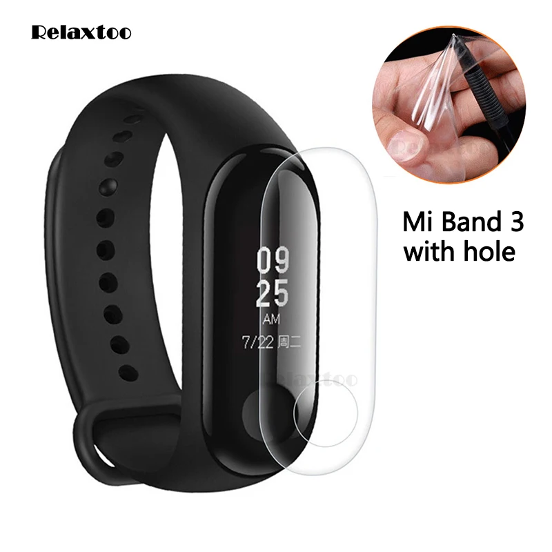 Для Xiaomi Mi Band 3 2 закаленная Гидрогелевая пленка устойчивая к царапинам прозрачная