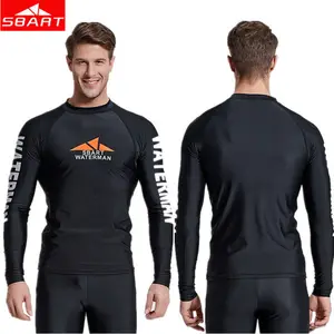 Гидрокостюм SBART с длинным рукавом для дайвинга, быстросохнущая Солнцезащитная футболка из лайкры, купальник для серфинга, костюм для подводной охоты и подводной охоты