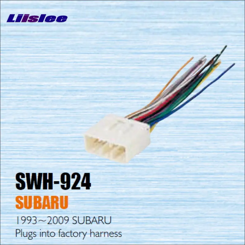 Liislee Вилки в завод проводов для Subaru 1993~ 2009-Радио Мощность Провода адаптер/Aftermarket стерео кабель/ мужской din iso