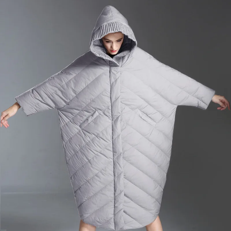Женская парка с капюшоном длинный пуховик зимняя теплая куртка Doudoune Femme