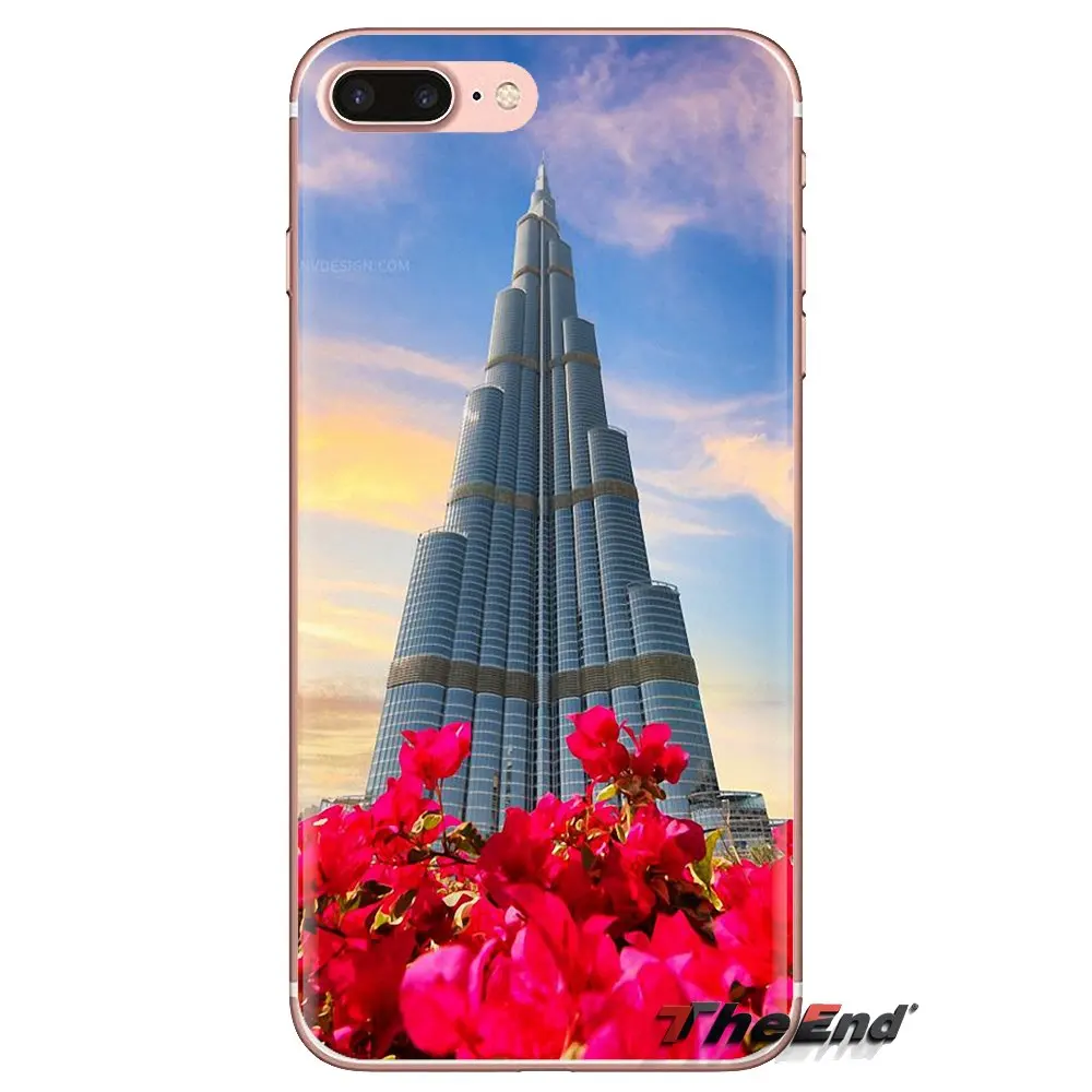 Мягкий прозрачный чехол Burj Khalifa Tower building Dubai для Samsung Galaxy A3 A5 A7 A9 A8 Star A6 Plus 2018 2015 2016 2017