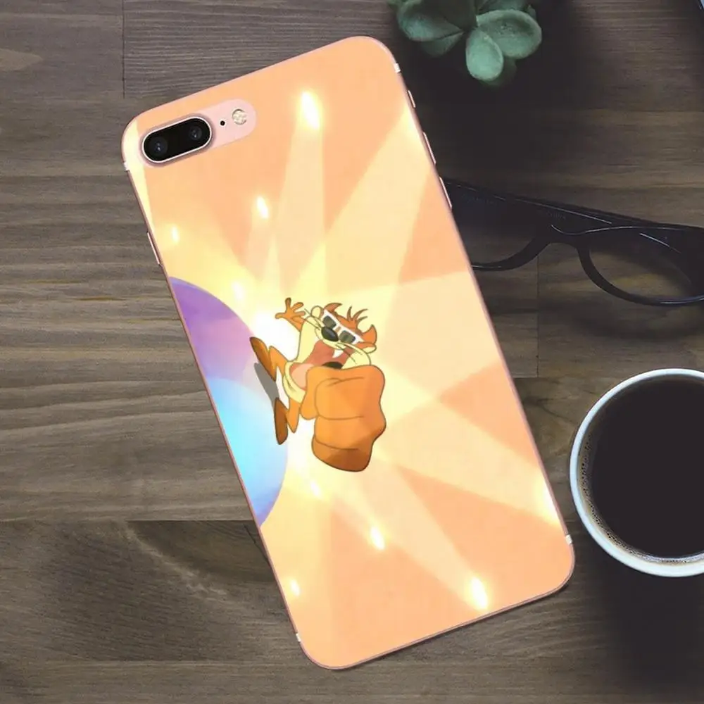 Bixedx Taz Looney Tunes для Apple iPhone 4 4S 5 5C SE 6 6S 7 8 Plus X Galaxy A3 A5 J1 J2 J3 J5 J7 2017 мягкая оптовая продажа