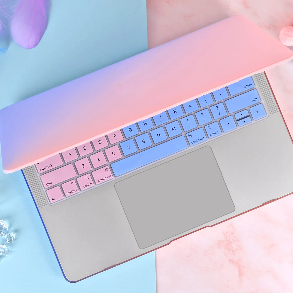 Прозрачный пластиковый твердый чехол для ноутбука MacBook Air 13 retina Pro 13 15 16 дюймов ноутбука крышка клавиатуры A1932 A2141 A2159