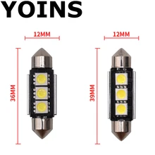 Горячая продажа 36 39 мм 3 SMD 5050 LED Белый купол Festoon CANBUS безошибочная