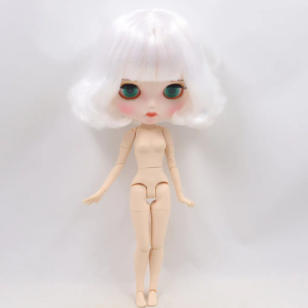 Кукла Blyth ледяная DBS № BL136 белый боб волосы резные губы матовая на заказ лицо
