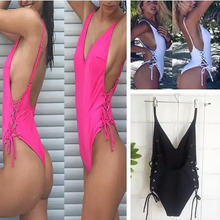 Одна деталь купальник 2018 Сексуальная Для женщин Купальники для малышек Монокини