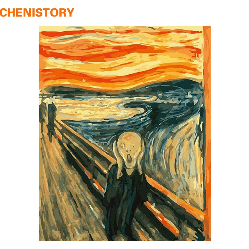 CHENISTORY DIY Набор для рисования по номерам абстрактная краска картины Акриловая