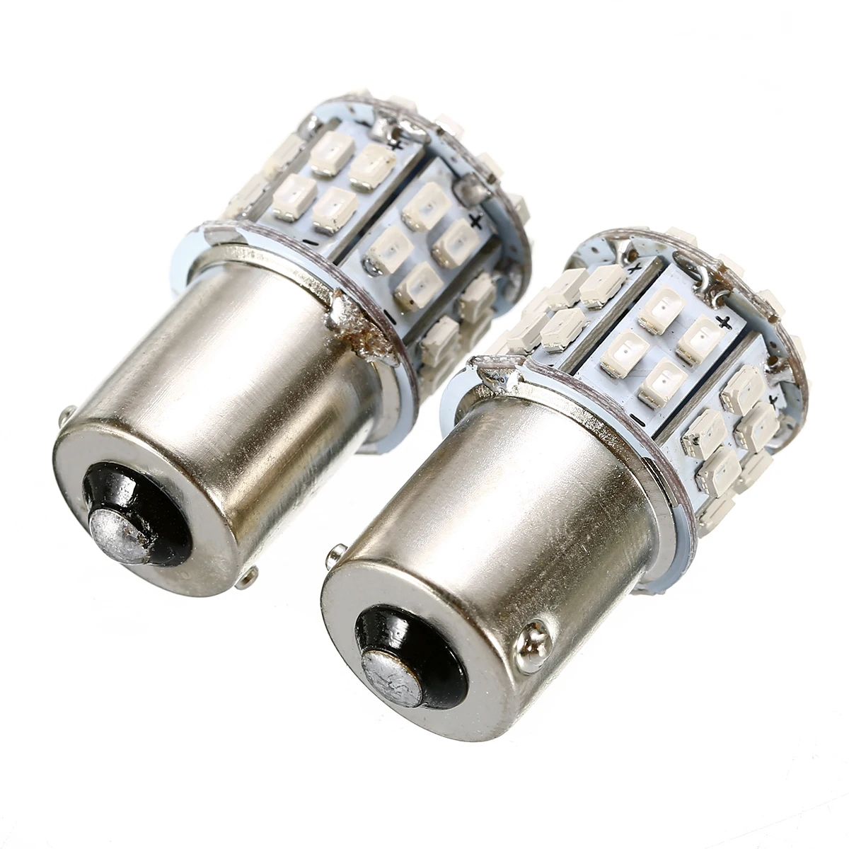 2x желтые 1156 Хвост светильник BAU15S PY21W 360 градусов 50 SMD светодиодный поворотник