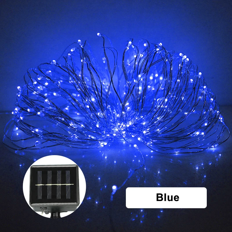 10 м Солнечный свет строка rgb светодиодные строки медной проволоки