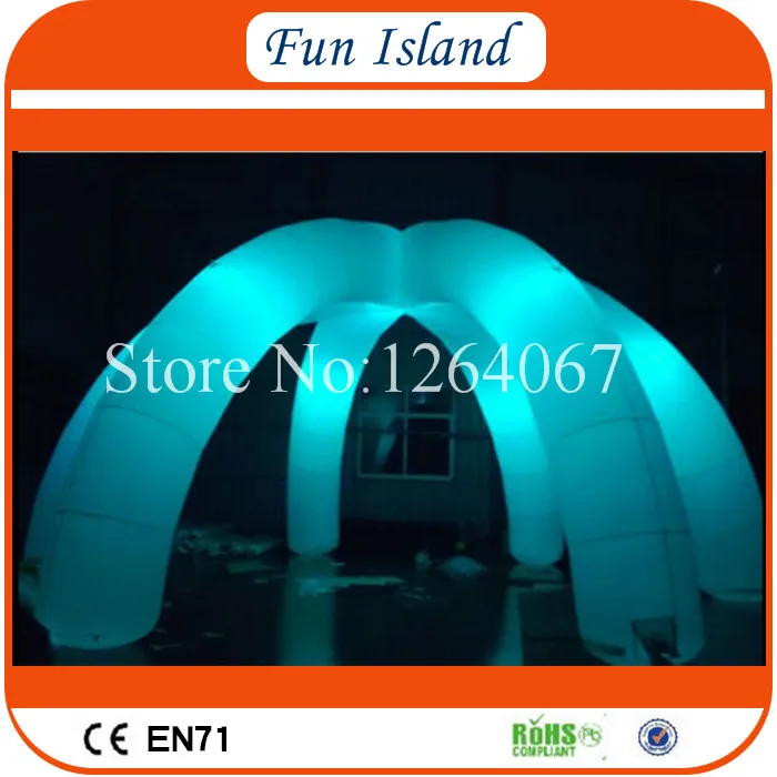 Бесплатная доставка освещение большой надувной паук палатка для вечеринки