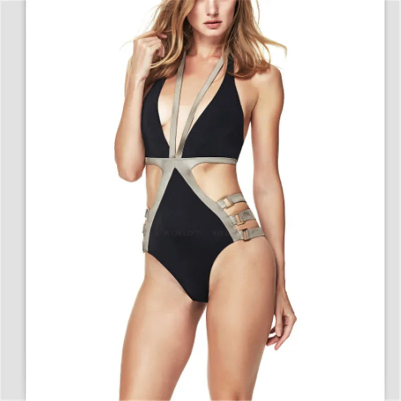 2017 Цельный купальник бразильский комплект бикини сексуальный высокая талия