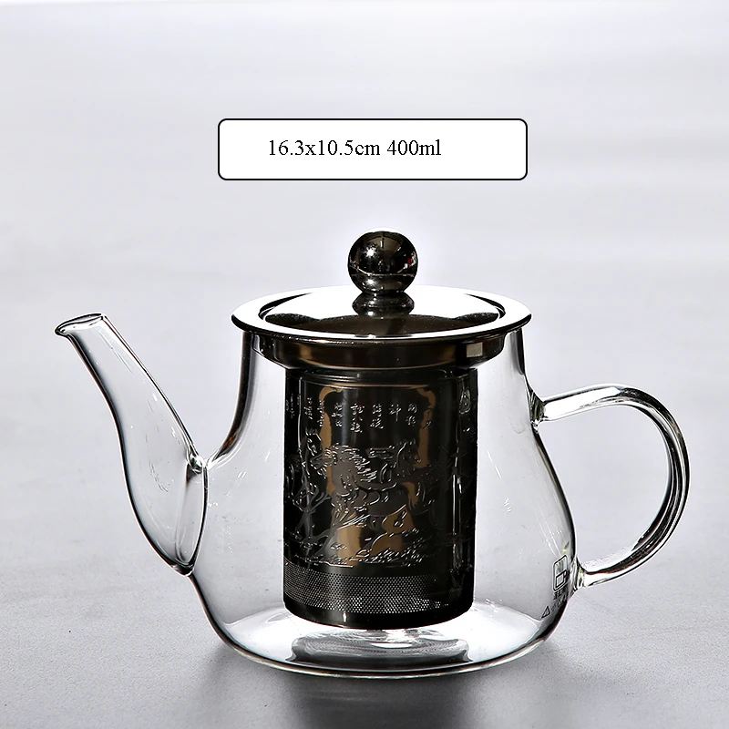 Термостойкий стеклянный чайник TANGPIN со ситечком чайный набор|teapot with infuser|teapot