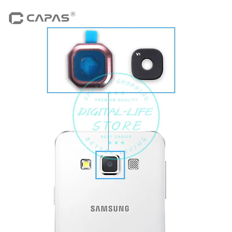 Для Samsung Galaxy A3 A310 A5 A510 A7 A710 2016 Задняя стеклянная крышка объектива камеры с