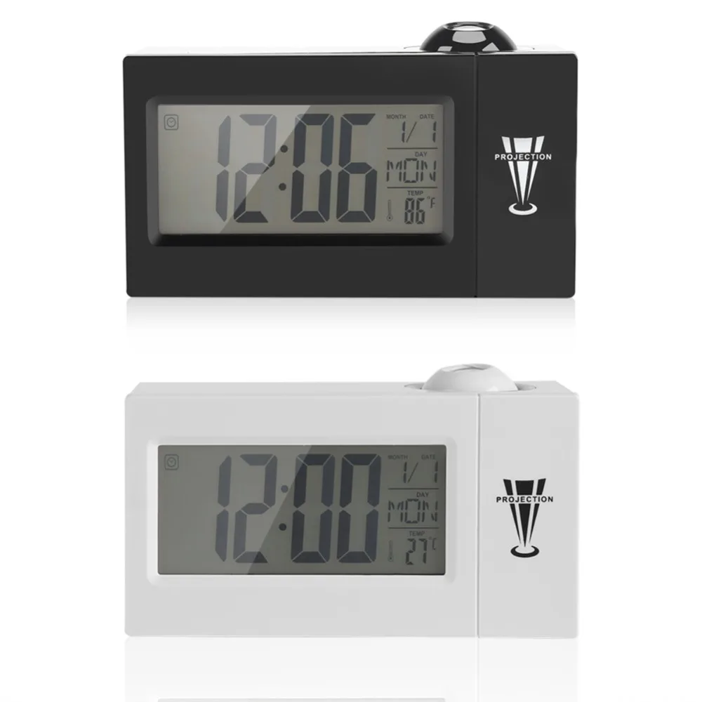 ЖК-экран цифровой светодиодный проекционный Будильник Календарь Температура