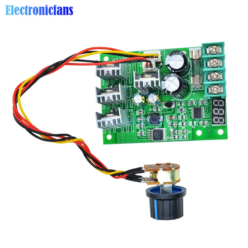 DC6-60V 30A цифровой светодиодный дисплей 0~ Регулируемый приводной модуль pwm контроллер скорости двигателя постоянного тока регулятор диммер Управление током