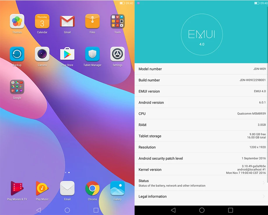 Huawei Honor mediapad T2 8 pro Honor Tablet с глобальной ПЗУ, 2, 8,0 дюйма, планшетный ПК MSM 8939, четыре ядра, 1920*1200, Android 6,0