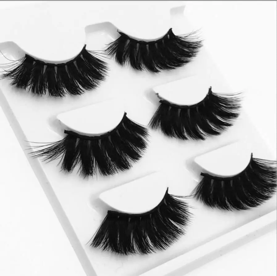 3pair 306 3/5/7/13Pairs3D норки волосы Накладные Eyelashes15-25 мм ресницы толстые длинные тонкие пышная Праздничная не тестировано на норковые ресницы инструменты для макияжа - Цвет: 3pair 306