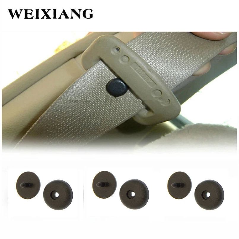 Универсальный черный помпон защелки ремня автомобиля Безопасность зажимы для