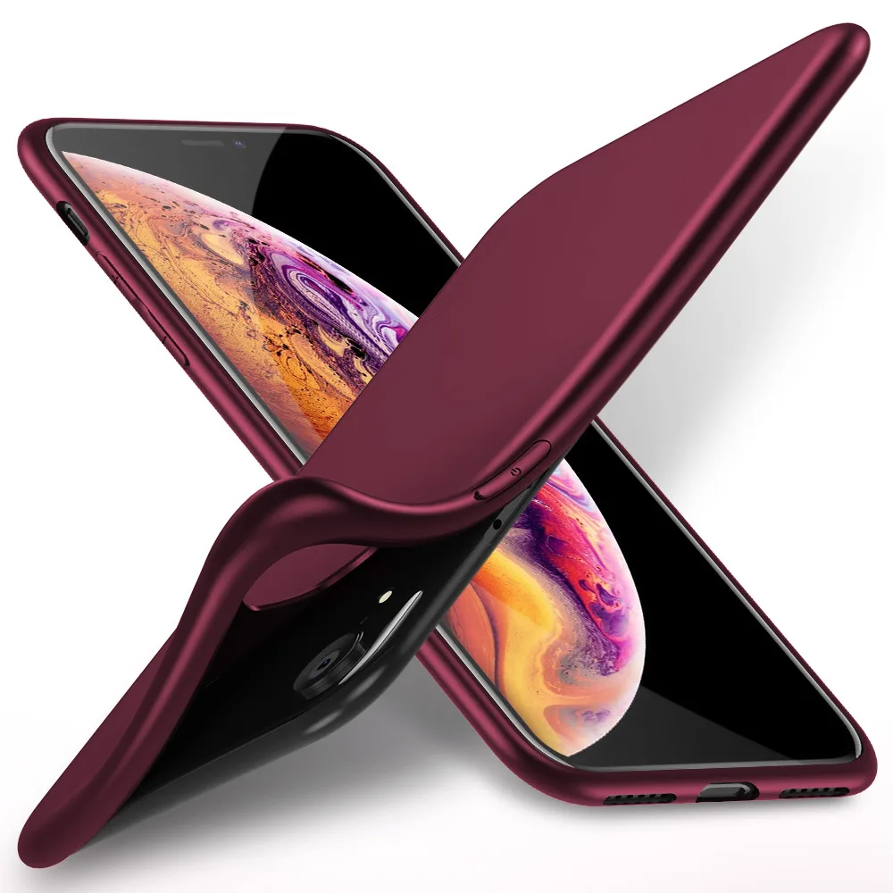Мягкий матовый чехол X-Level Guardian из ТПУ для iPhone 5 4 7 8 X задняя крышка с эффектом