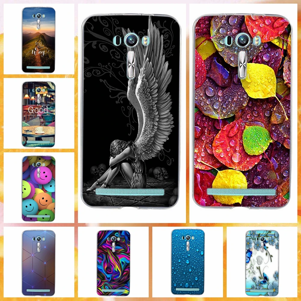 

for Asus Zenfone 2 Laser ZE550KL ZE551KL 5.5 inch Case Silicon Back Printing Cover for ASUS_Z00LD Cases Luxury Phone Cover Bag