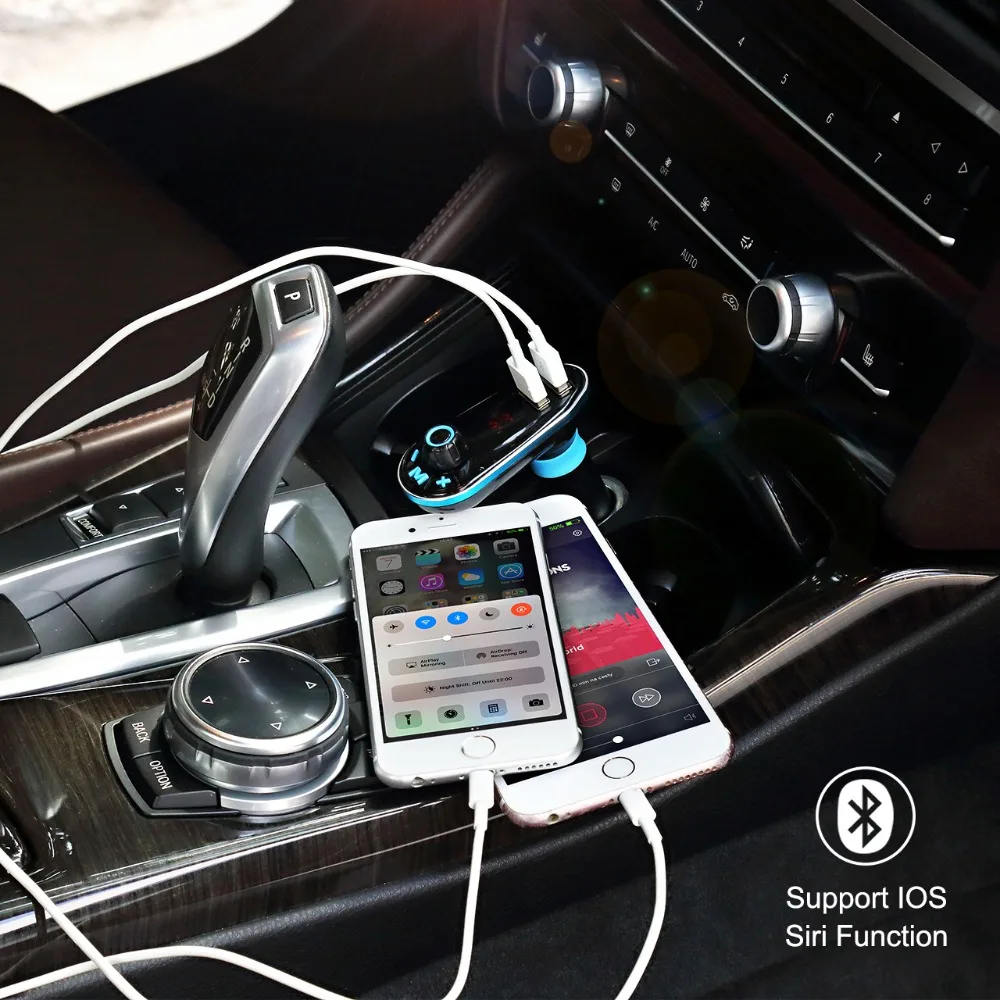 Автомобильный MP3 плеер VicTsing Bluetooth FM трансмиттер автомобильный комплект