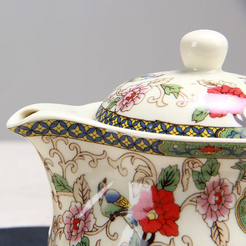 Фотофон керамический чайный костюм сине белая фарфоровая серия двухслойная