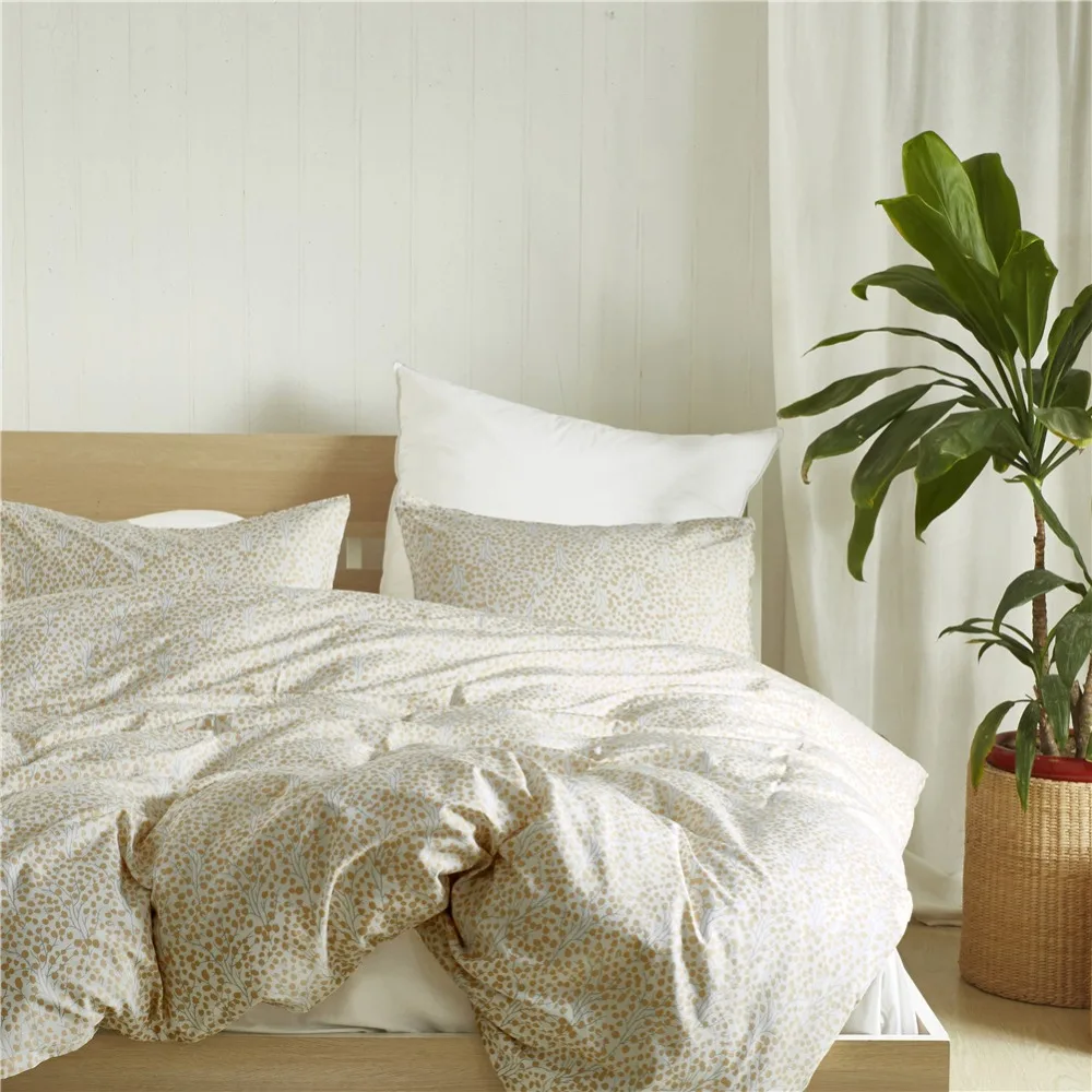 Bedding Set Three Piece High Quality Simplicity Color Stripe Cotton Thin Summer Quilt Cover Soft Pillow Case 51*66cm | Дом и сад