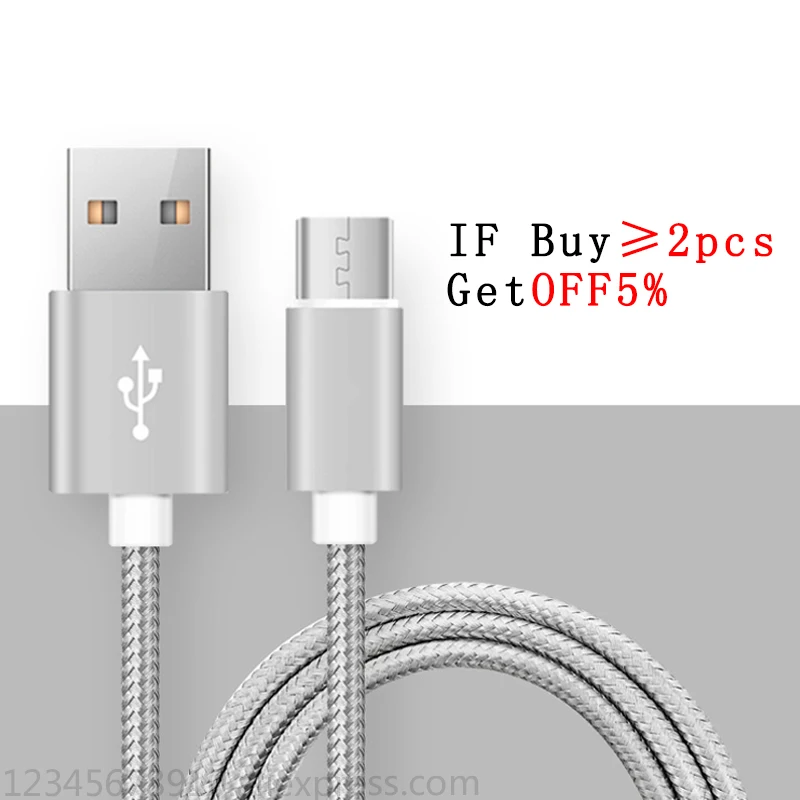 Нейлоновый Плетеный Micro USB кабель 1 м для синхронизации данных lightning Кабель