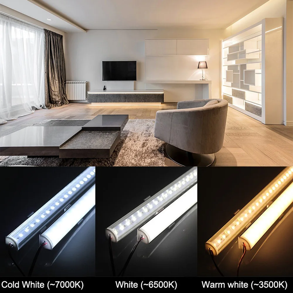 5 шт./партия DC 12 В Led бар свет 50 см 5730 Led жесткая полоса света V форма алюминиевый профиль настенный угловой свет, шкаф кухонный свет
