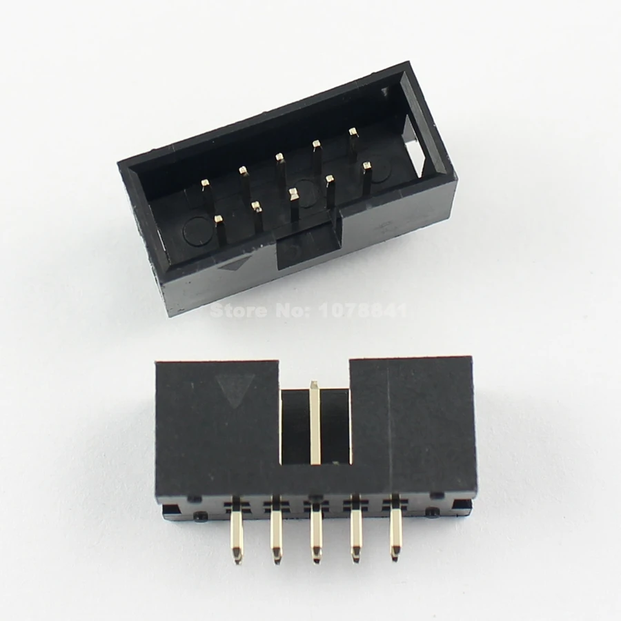10 шт. 2 54 мм 2x5 контактов прямой Штекерный кожух PCB Box header IDC разъем|socket header|socket 1/2socket m