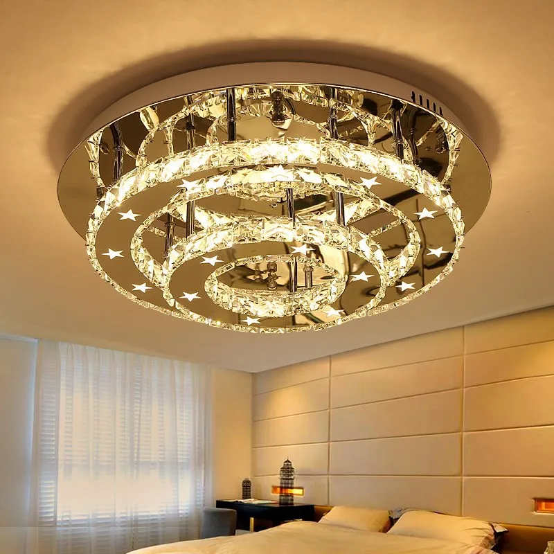 Led ceiling lamp home atmosphere round warm romantic restaurant crystal lighting creative bedroom ZP4131627 |