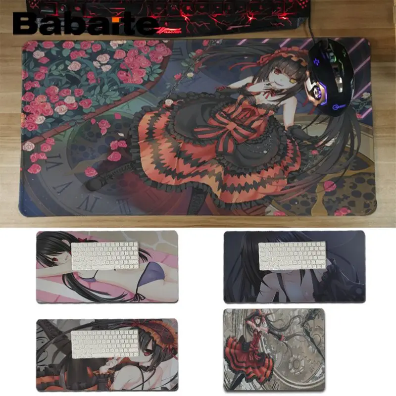 Babaite My Favorite DATE A LIVE Tokisaki Kurumi аниме силиконовый коврик для мыши Бесплатная доставка
