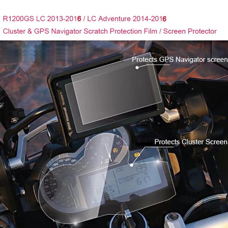 Для BMW R1200GS LC 2013 2016 / Adventure 2014 2015 кластер и GPS навигатор Защита от царапин защитная