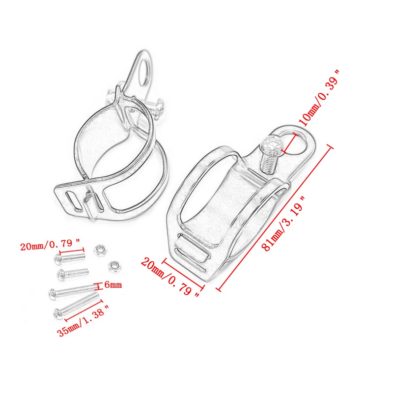 

Universal 28mm-41mm Fork Ear Clamp Motorcycle Turn Signal Light Mount Brackets Holder