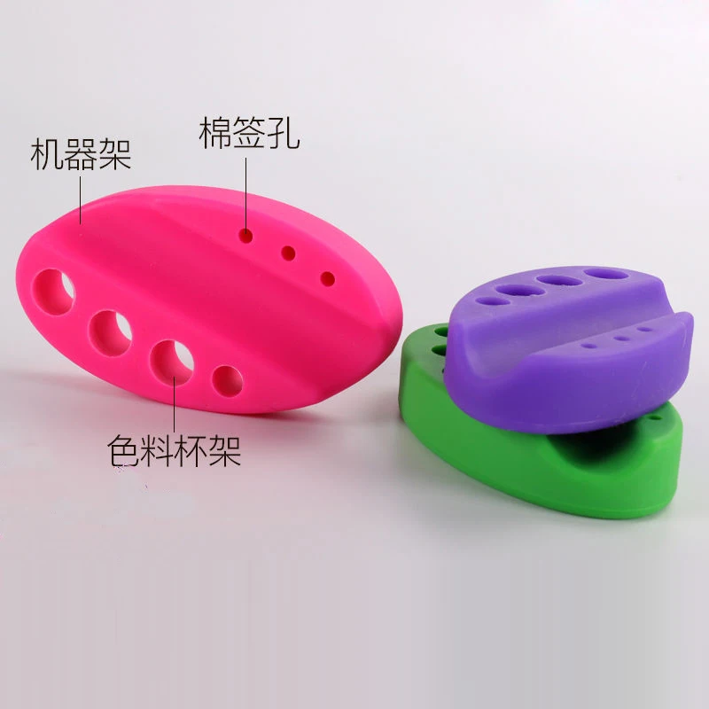 Овальный силиконовый держатель для инструментов татуировки подставка