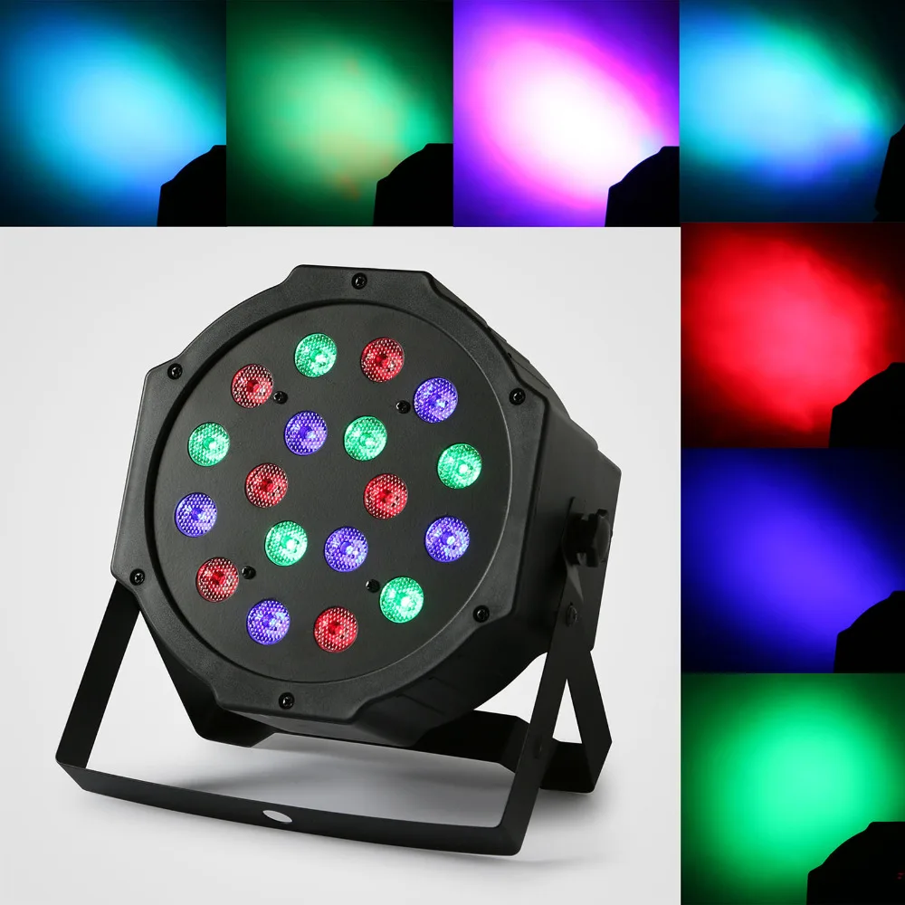 8 шт. Par 18x3 Вт RGB светодиодный сцсветильник просветильник ектор автоматический