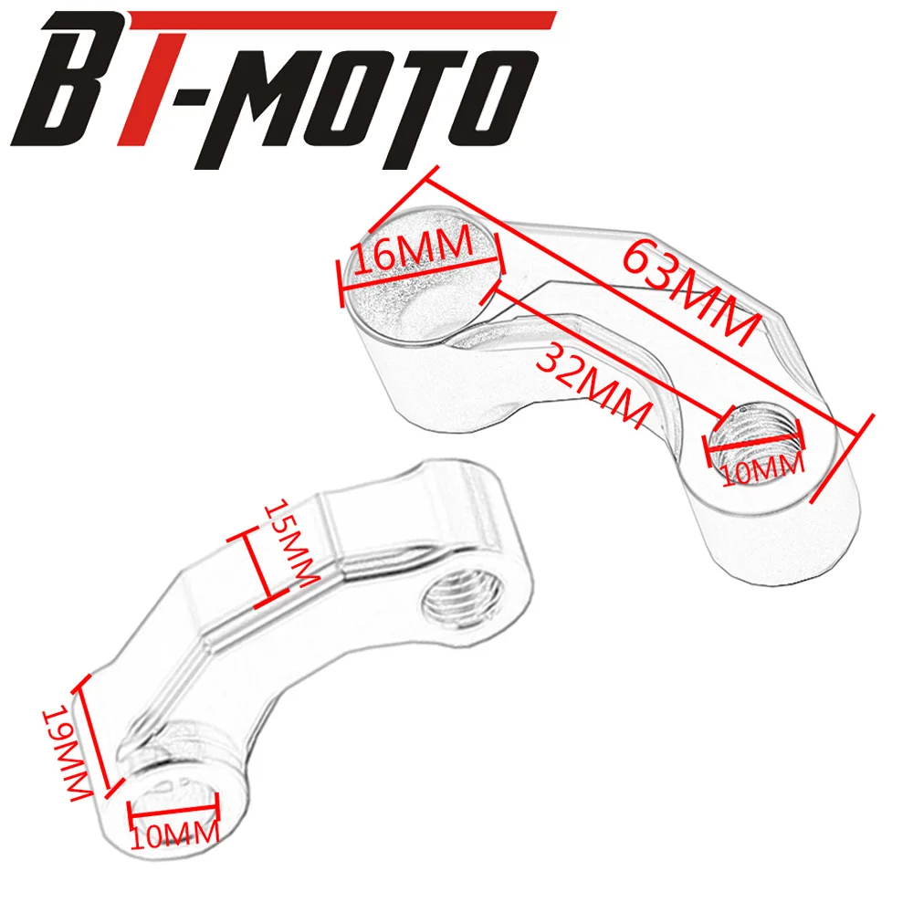 Кронштейны переходники для мотоциклетных зеркал R1200GS подходит BMW LC/ R1200 GS LC Adventure