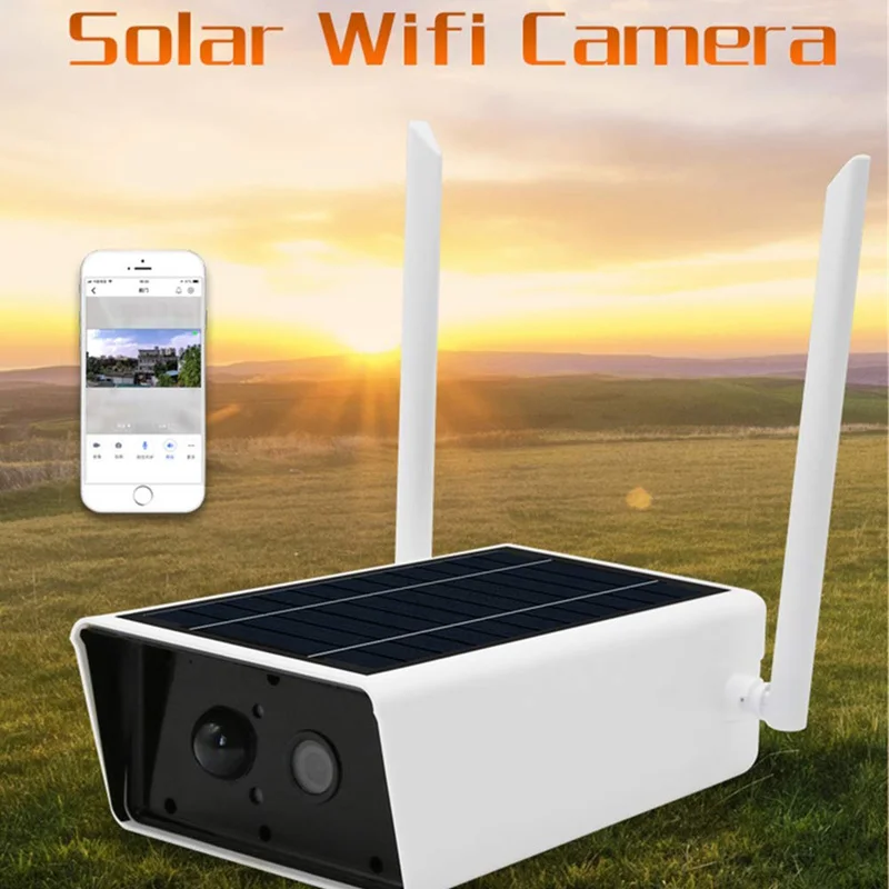 Беспроводная камера видеонаблюдения на солнечной батарее 1080P водонепроницаемая