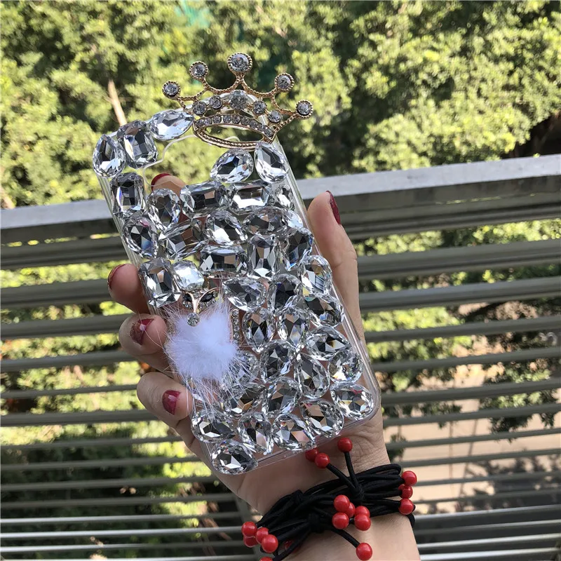 Чехол XINGDUO Crown с прозрачными стразами для iPhone 7 6 6S Plus 5 5S 5C Samsung Galaxy Note 4 S6 Edge Plus|case for