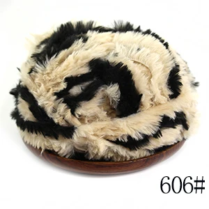 606 Фабрика suzhou huicai on line sales 20 мотков* 50 г/1000 г Упаковка зимняя Пряжа Ручной Вязки меховая пряжа тканый шарф нитки - Цвет: 606