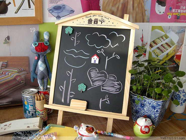 Корейская деревянная доска может быть соединена с грифельная для сообщений