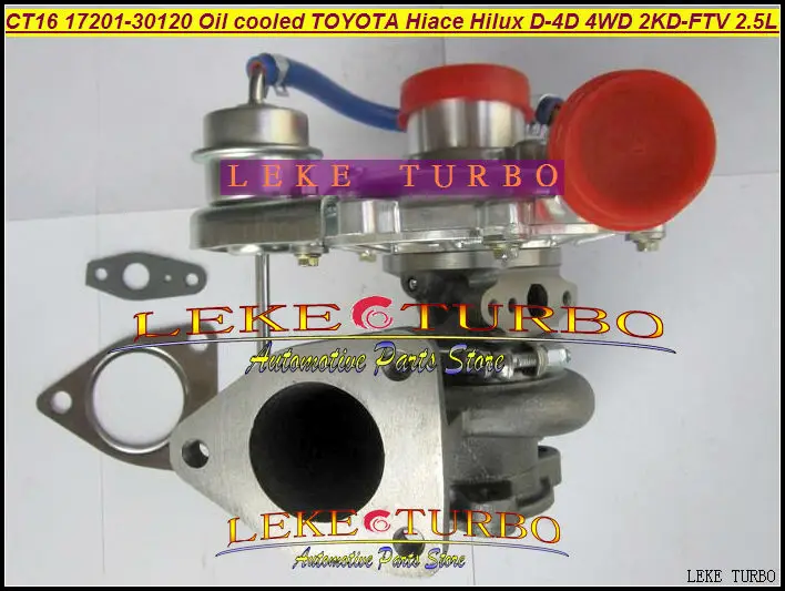 Турбокомпрессор с масляным охлаждением CT16 17201 30120 300120 для TOYOTA Hiace Hilux Hi lux D 4D 4WD 2KD