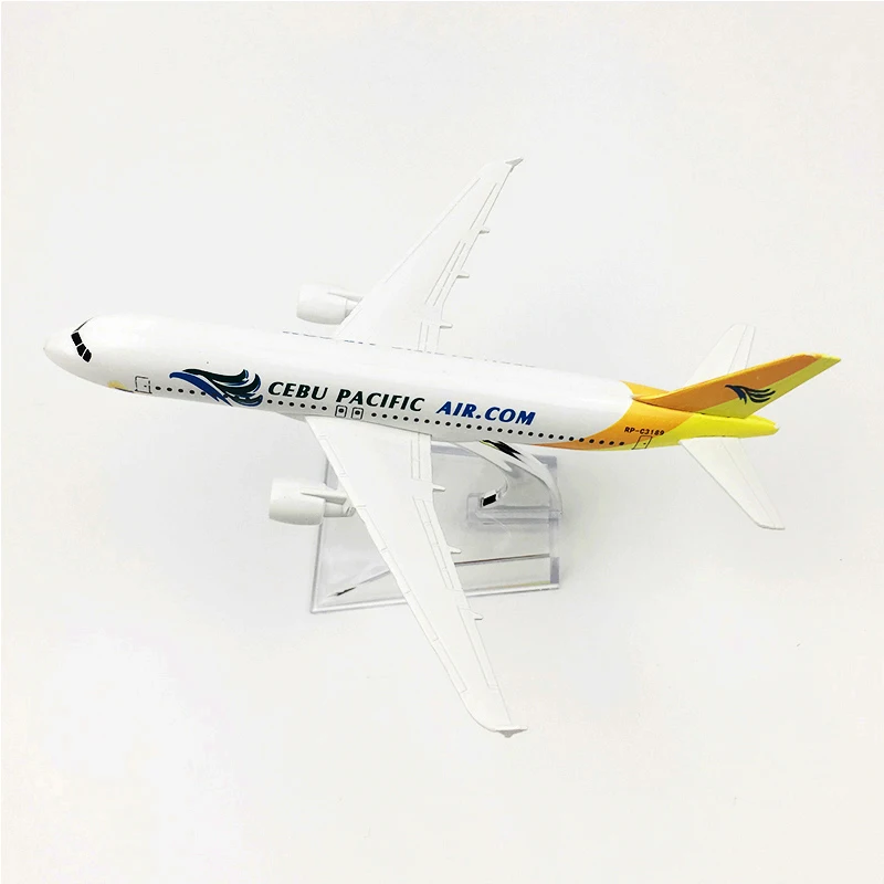 Модель самолета Cebu Pacific Airlines 16 см модель авиационного Air A320 металлическая литая
